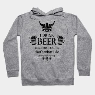 Viking Beer Drinker Funny Saying Hoodie